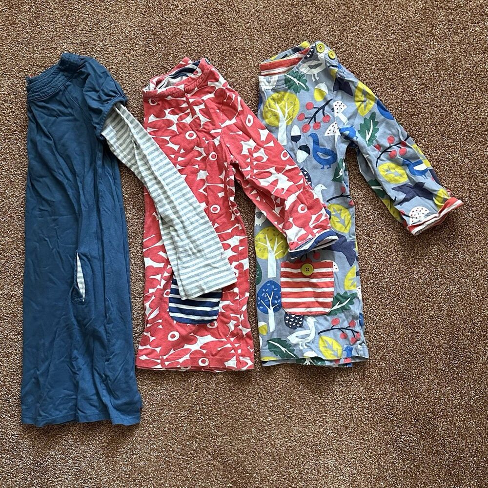 Mini Boden Tops & Mini Dress Girls 9-10 Yo Bundle Of 3 Graphic Prints Patchwork
